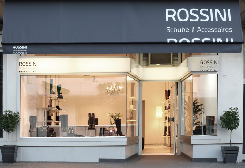 Corporate Design - Rossini Front Laden Bensberg